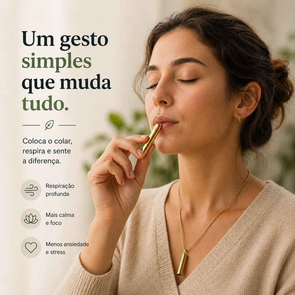 Colar de Respiração que te ajuda a acalmar em segundos