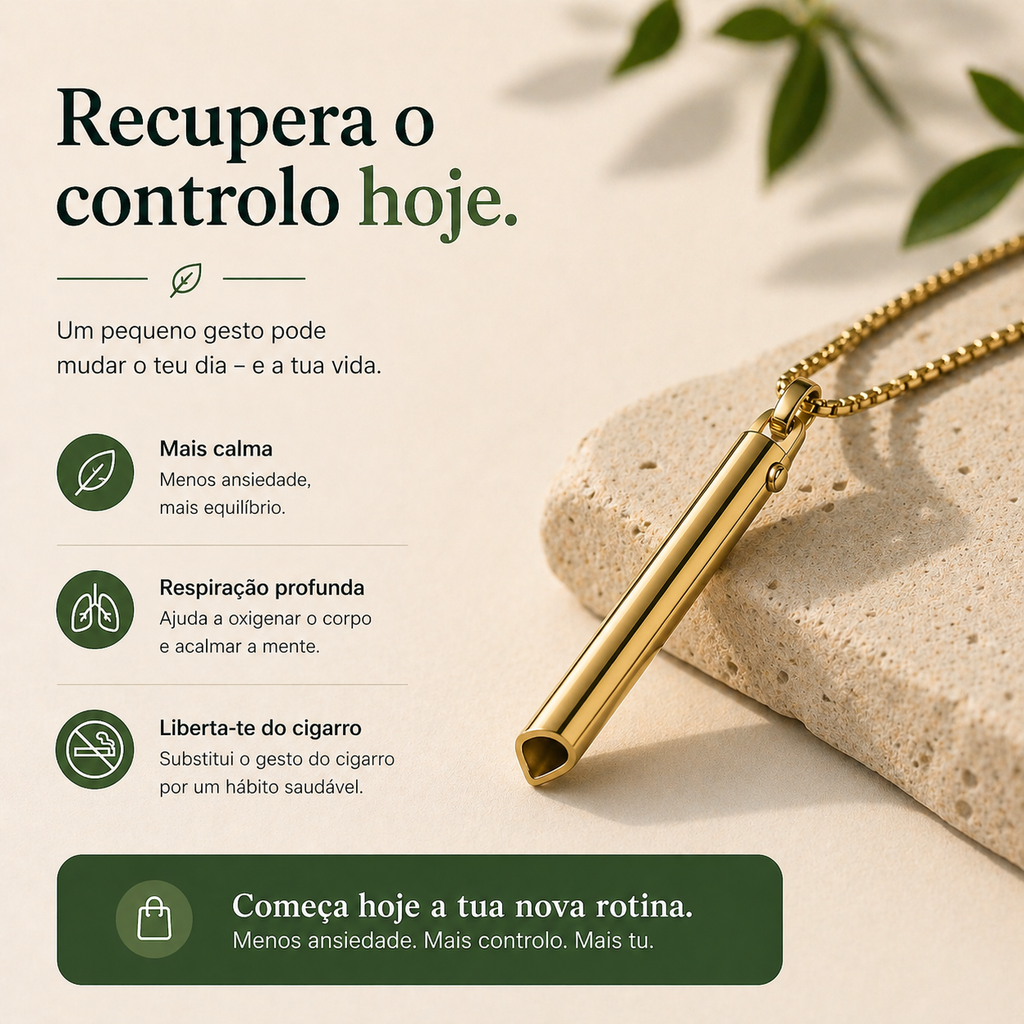 Colar de Respiração que te ajuda a acalmar em segundos